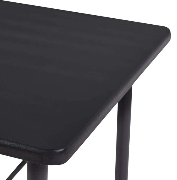 Modern Bárpult Asztal - Fekete - 120x60x110 cm