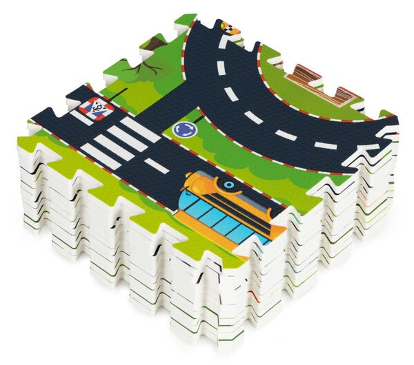 Habszivacs puzzle szőnyeg városi utcák