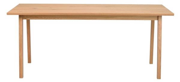 Melfort fa étkezőasztal tölgyfa dekorral, 180 x 90 cm - Rowico