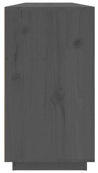 VIDAXL - Tömörfenyő Tálalószekrény - 6 Fiók - 100x40x75 cm