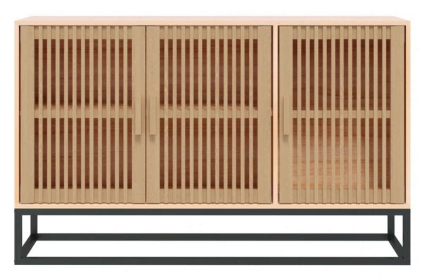 VIDAXL - Tömör Fenyőfa Tálalószekrény - Modern - 105x30x65 cm