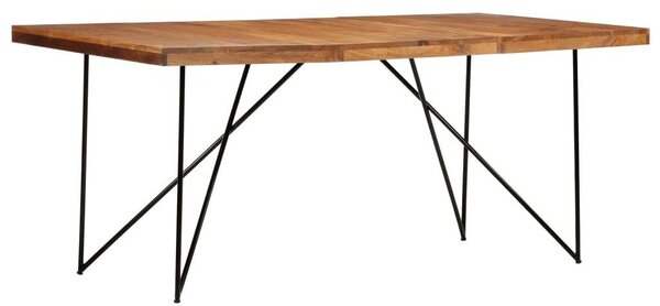 Akácfa Étkezőasztal - Ipari Stílus - 180x90x76 cm