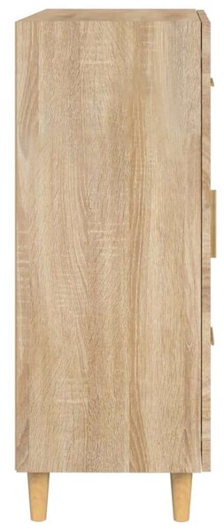 VIDAXL Sonoma Tölgy Fa Tálalószekrény - 70x34x90 cm