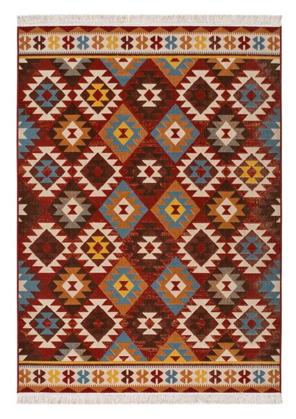 Caucas Ethnic piros szőnyeg, 80 x 150 cm - Universal