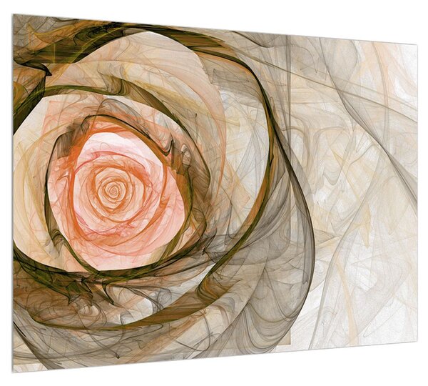 Modern kép rózsával (70x50 cm)