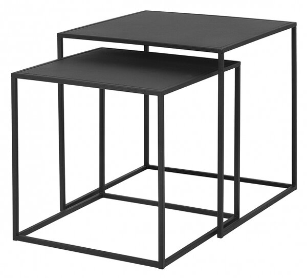 Fera 2 db-os asztal szett fekete