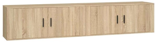 VidaXL 2 db sonoma-tölgyszínű fali TV-szekrény 100 x 34,5 x 40 cm