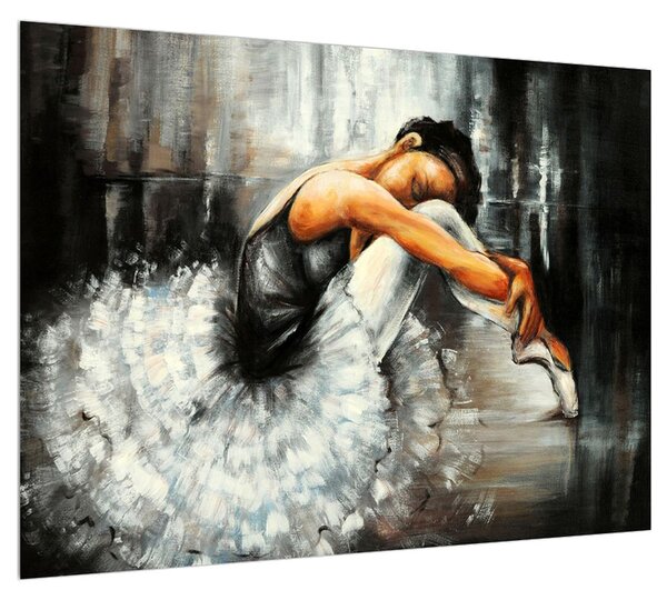 Szomorú balerina képe (70x50 cm)