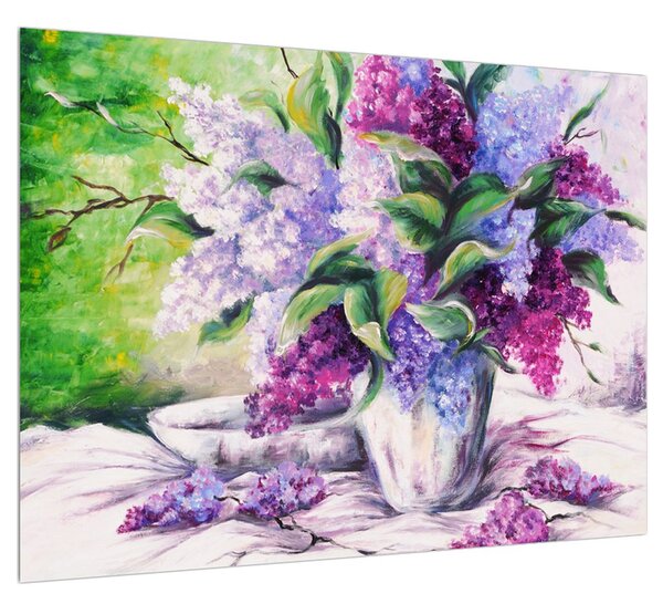 Orgonák a vázában képe (70x50 cm)