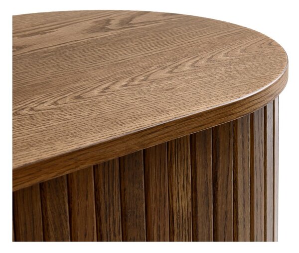 Barna TV-állvány tölgyfa dekorral 180x56x45 cm Nola – Unique Furniture