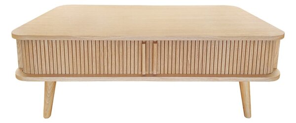 Dohányzóasztal tölgyfa dekorral 58x107.5 cm Rove – Woodman