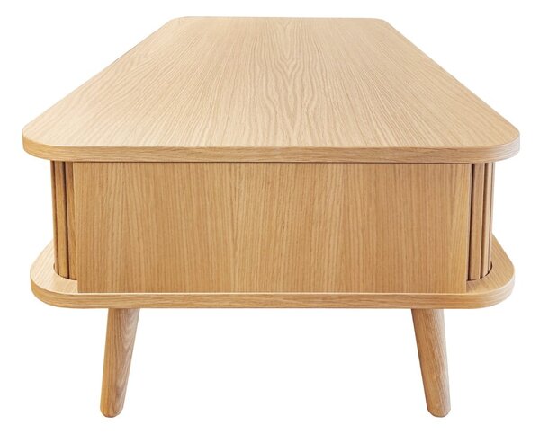 Dohányzóasztal tölgyfa dekorral 58x107.5 cm Rove – Woodman