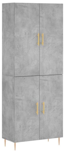 Modern Magasszekrény - Betonszürke - 180 cm