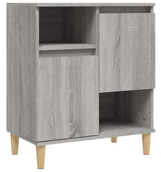 VIDAXL - Fa Tálalószekrény - Sonoma Szürke - 60x35x70 cm (2 db)