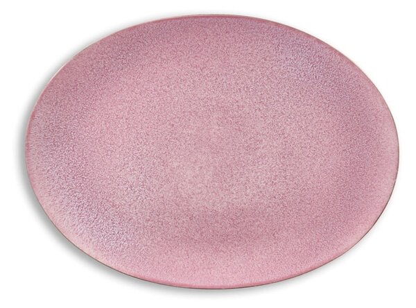 Mensa rózsaszín agyagkerámia szervírozó tányér - Bitz