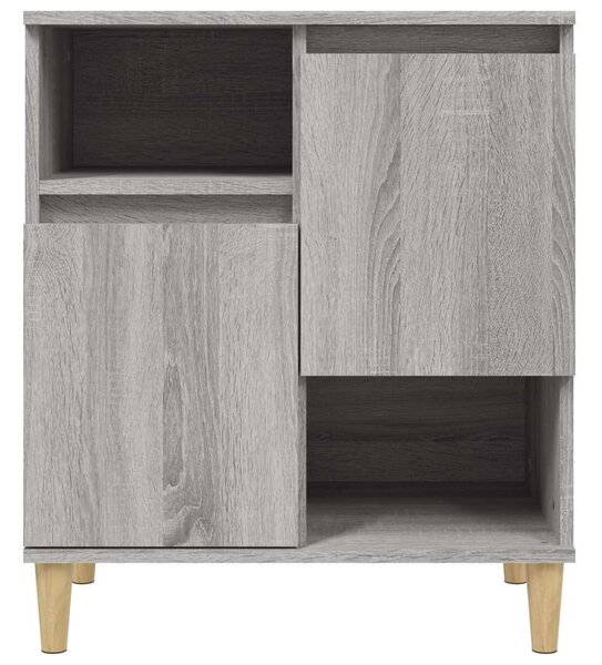 VIDAXL - Fa Tálalószekrény - Sonoma Szürke - 60x35x70 cm (2 db)
