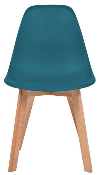 Modern Étkezőszék - 4 db - Türkizkék - Műanyag