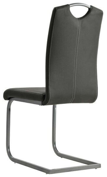Elegáns Szürke Műbőr Étkezőszék - 4 db