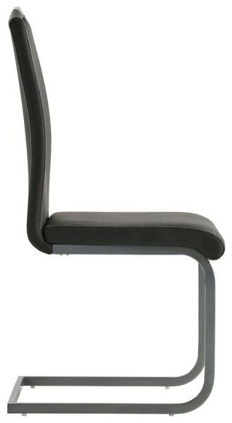 Elegáns Szürke Műbőr Étkezőszék - 4 db