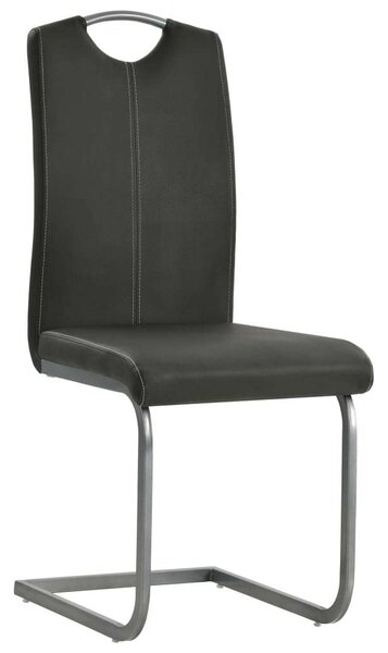 Elegáns Szürke Műbőr Étkezőszék - 4 db