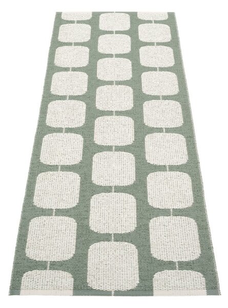 Zöld-krémszínű kültéri-beltéri futószőnyeg 70x200 cm Sten Army – Pappelina
