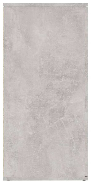 Betonszürke forgácslap tálalószekrény 160 x 36 x 75 cm