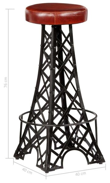 Eiffel-Torony Bárszék - 2 db - Valódi Bőr
