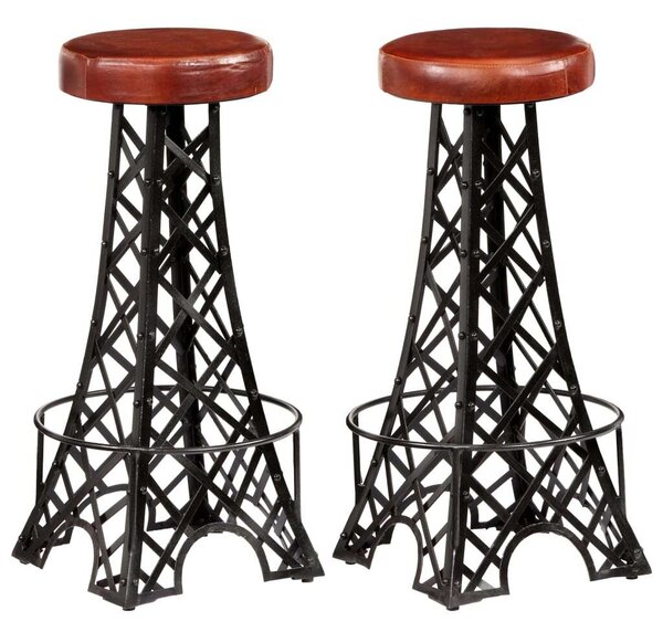 Eiffel-Torony Bárszék - 2 db - Valódi Bőr