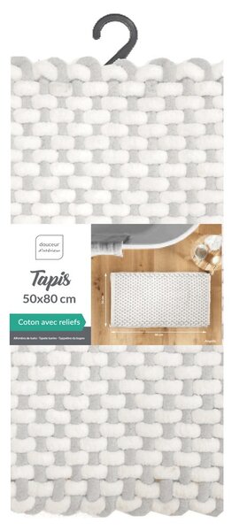 Szürkésbézs fürdőszobai kilépő 50x80 cm Rafael – douceur d'intérieur