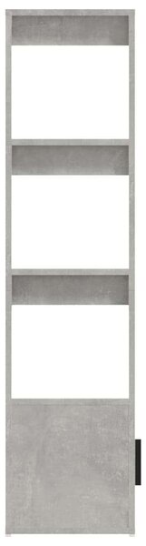 Betonszürke szerelt fa tálalószekrény 80x30x119,5 cm