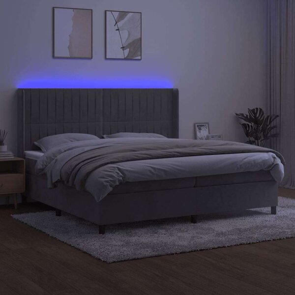 Bársony Ágy 200x200 cm - LED Világítással