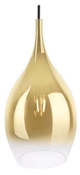 Drup aranyszínű üveg függőlámpa, ø 20 cm - Leitmotiv