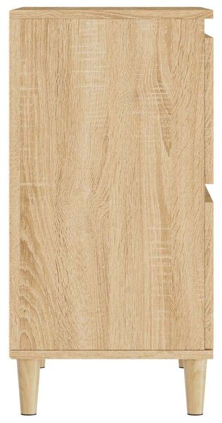 VidaXL 3 db sonoma tölgy színű szerelt fa tálalóasztal 60 x 35 x 70 cm