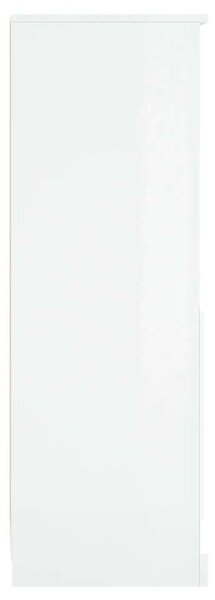 VidaXL magasfényű fehér szerelt fa magasszekrény 36 x 35,5 x 103,5 cm