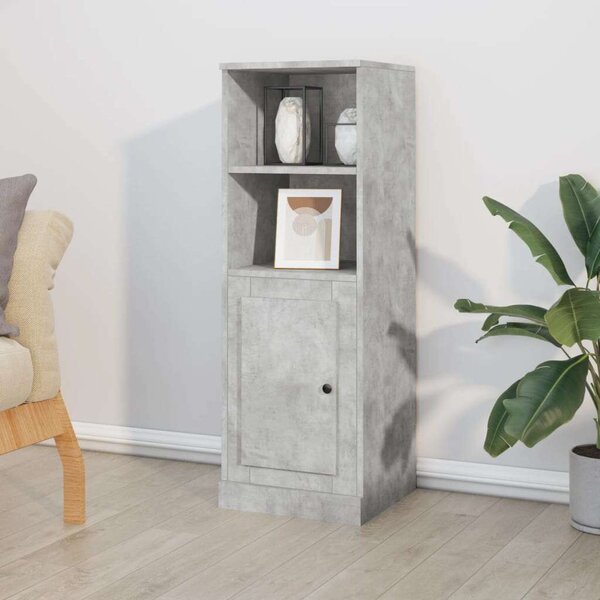 VidaXL betonszürke szerelt fa magasszekrény 36x35,5x103,5 cm
