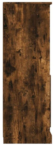 VidaXL Fa Magasszekrény - Füstös Tölgy - 36x35,5x103,5 cm