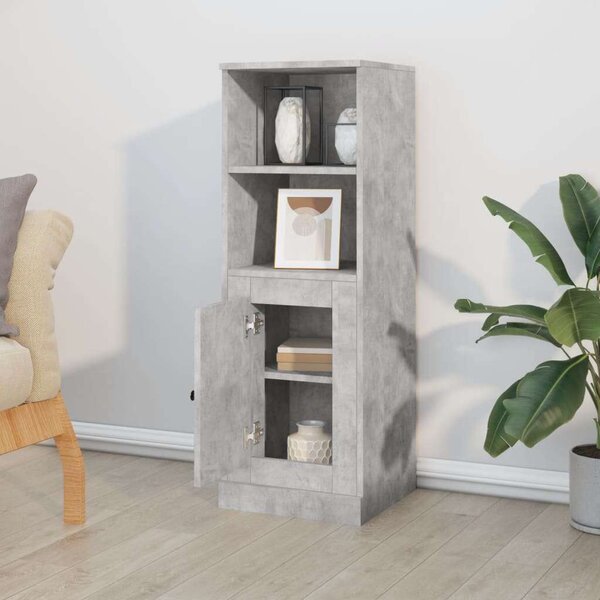 VidaXL betonszürke szerelt fa magasszekrény 36x35,5x103,5 cm