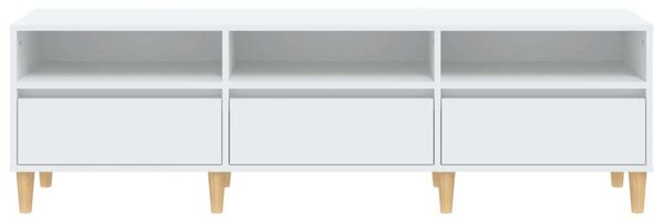 VidaXL fehér szerelt fa TV-szekrény 150 x 30 x 44,5 cm