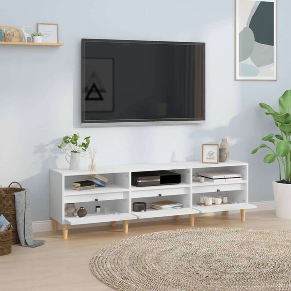 VidaXL fehér szerelt fa TV-szekrény 150 x 30 x 44,5 cm
