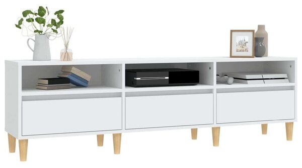 VidaXL fehér szerelt fa TV-szekrény 150 x 30 x 44,5 cm