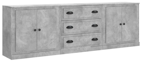 VidaXL Tálalószekrény - Betonszürke - 210cm