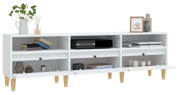 VidaXL fehér szerelt fa TV-szekrény 150 x 30 x 44,5 cm