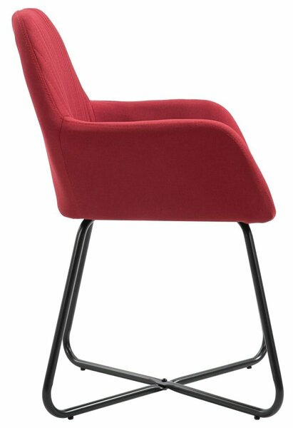 Modern Bordó Szövet Étkezőszék - 2 db-os Szett