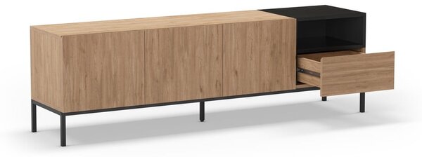 Natúr színű TV-állvány 180x55 cm Cailin – Marckeric