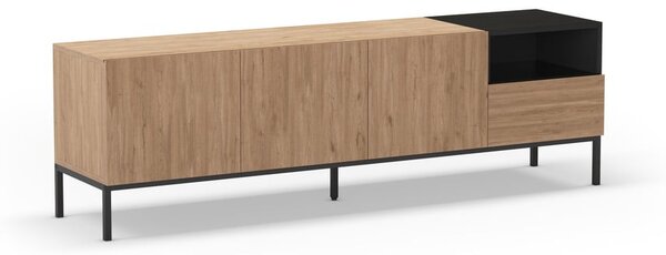Natúr színű TV-állvány 180x55 cm Cailin – Marckeric