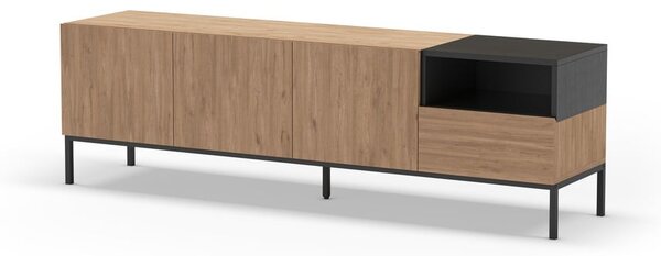 Natúr színű TV-állvány 180x55 cm Cailin – Marckeric