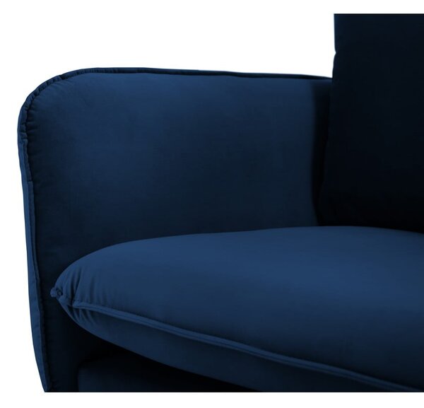 Kék bársony kanapé 200 cm Vienna – Cosmopolitan Design