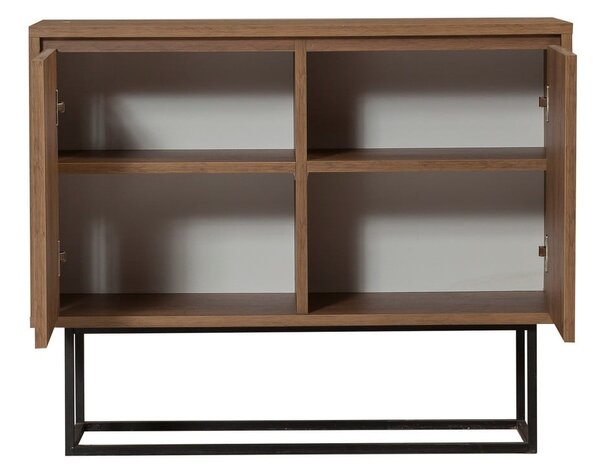 Natúr színű szekrény diófa dekorral 90x72 cm Rodez – Kalune Design