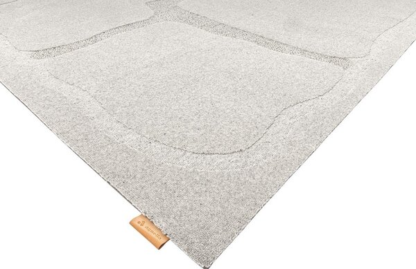 Világosszürke gyapjú szőnyeg 160x230 cm Morphic Organica – Agnella