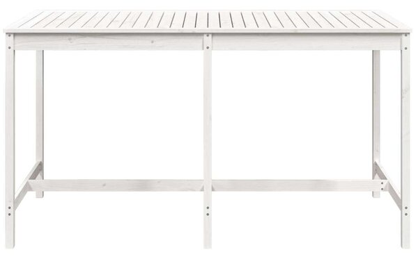 Fehér Fenyőfa Kerti Asztal - 203,5x90x110 cm